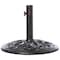 Gardenised Decorative Cast Iron Patio Umbrella Base, 24 lbs Round QI003817 - alternate 4